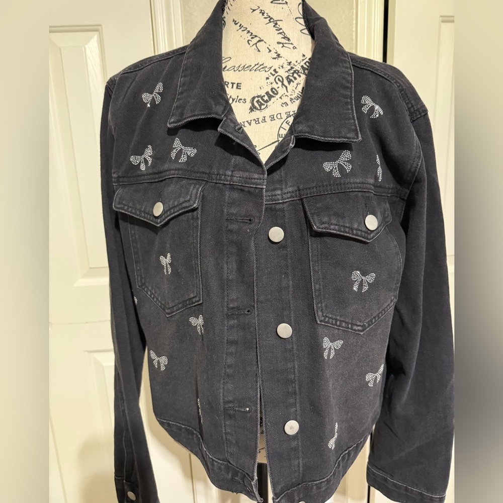 Ashley Mason Premium Black Jean Jacket